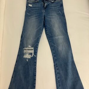 Size 24 | Flying Monkey Flared Blue Jeans